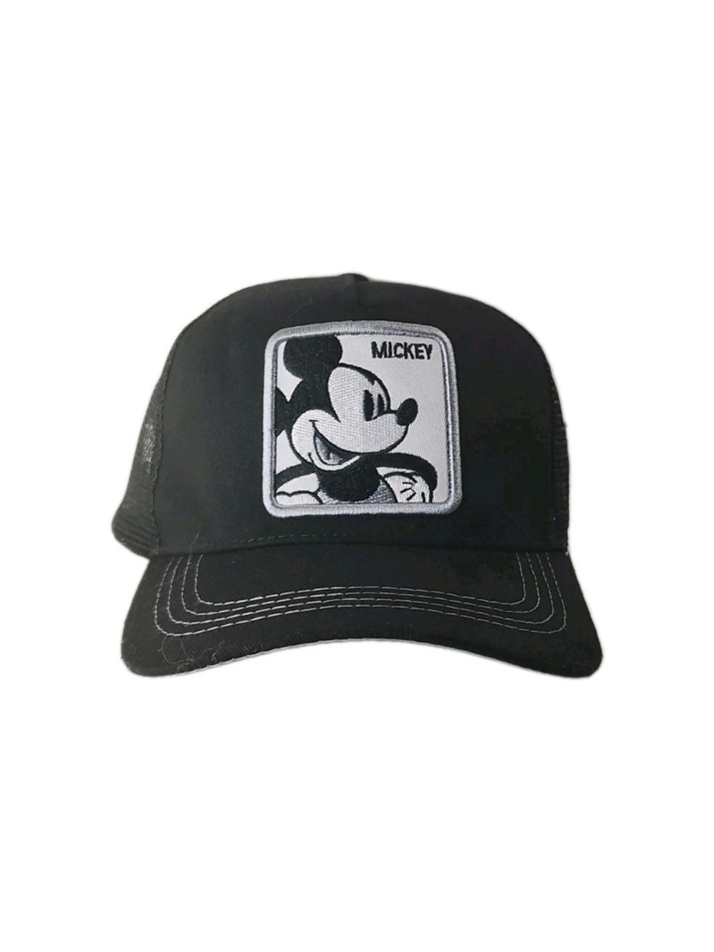 Disney Black and White Mickey Mouse Embroidered Baseball Cap